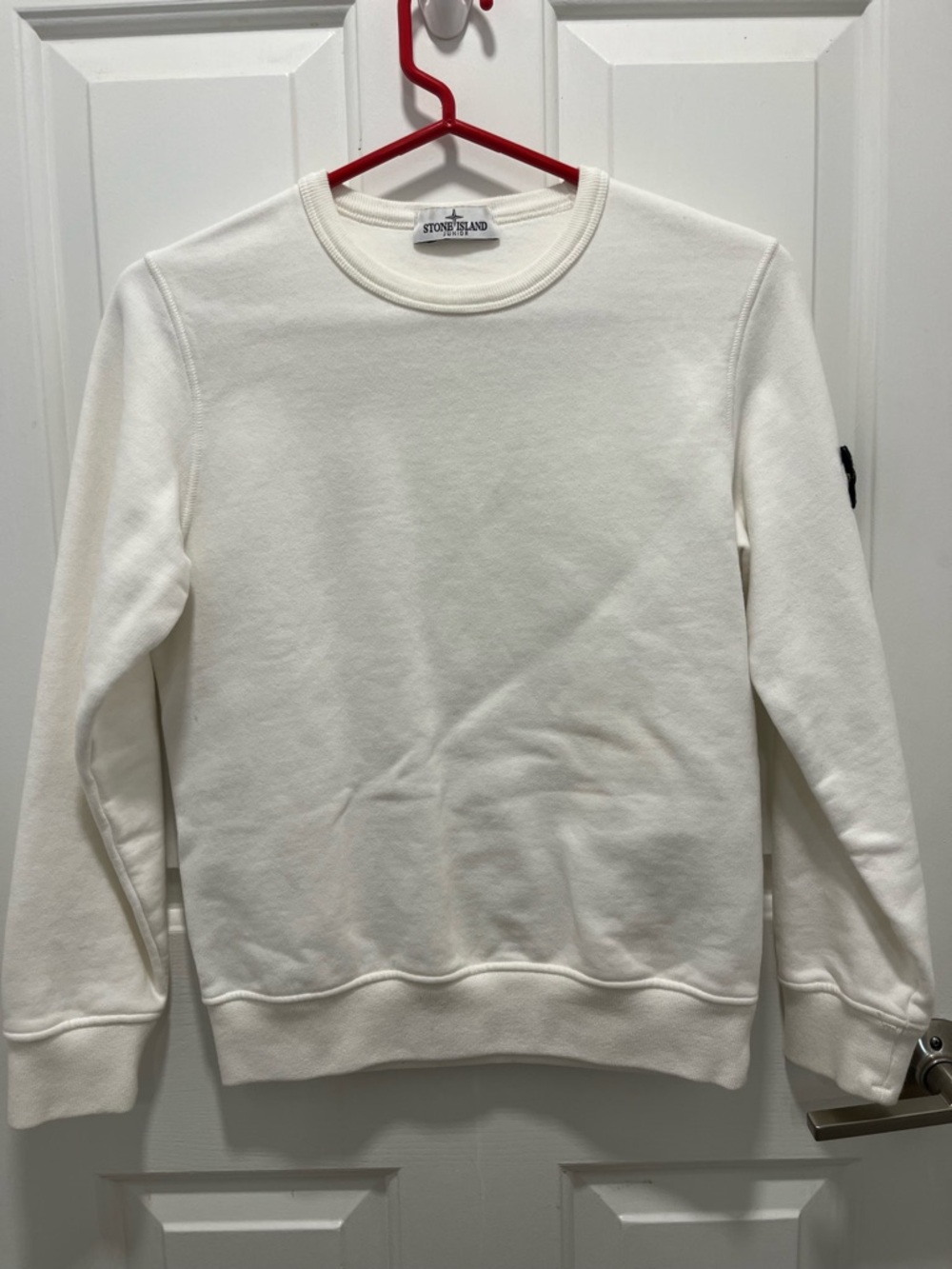 Stone Island junior, white, sweatshirt, size 10